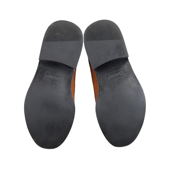 Dexter Shoes Mens 10 Oxford Derby Classic Cap Toe Formal Dress Brown Memory Foam - Picture 13 of 16